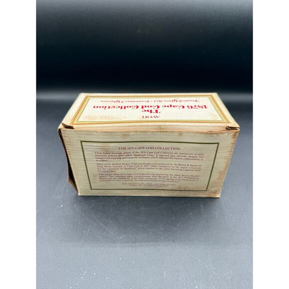 Vintage Avon 1876 Cape Cod Ruby Red Footed Glasses-Set of 2,New in Box - Picture 7 of 8